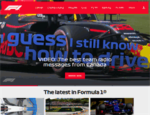Tablet Screenshot of formula1.com